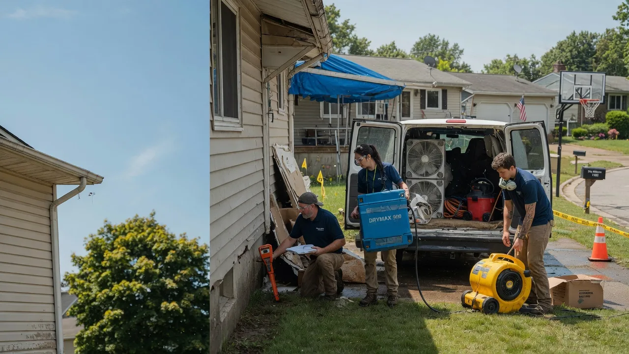 Ceiling Leak Cleanup in Hostetter, PA near me